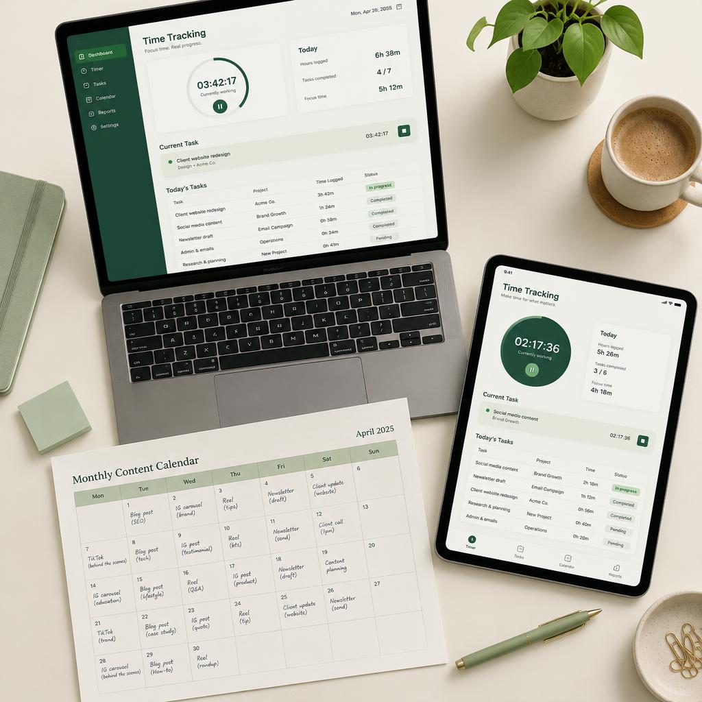 Freelancer Productivity Bundle mockup